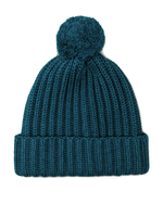 Load image into Gallery viewer, Chunky Ribbed Knit Cashmere Hat With Pom-Pom