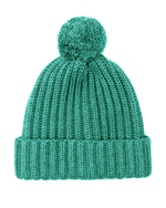 Load image into Gallery viewer, Chunky Ribbed Knit Cashmere Hat With Pom-Pom