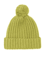 Load image into Gallery viewer, Chunky Ribbed Knit Cashmere Hat With Pom-Pom