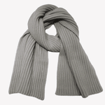 Load image into Gallery viewer, Chunky Ribbed Knit Cashmere Scarf