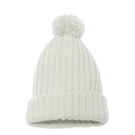 Load image into Gallery viewer, Chunky Ribbed Knit Cashmere Hat With Pom-Pom