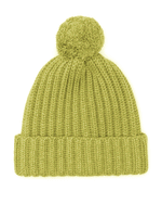 Load image into Gallery viewer, Chunky Ribbed Knit Cashmere Hat With Pom-Pom
